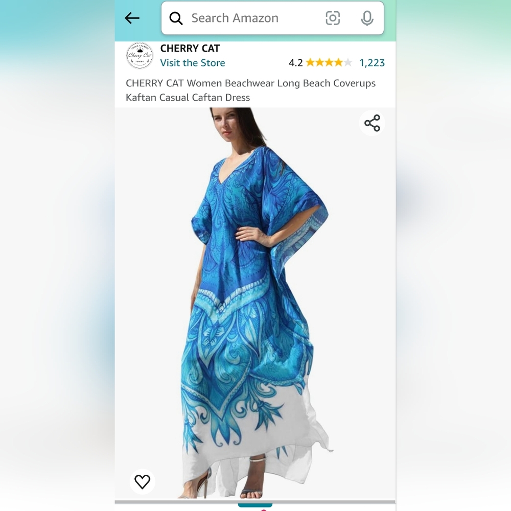 Brand new caftan or swim cover up